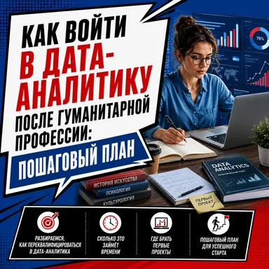 Как войти в дата-аналитику после гуманитарной профессии: пошаговый план