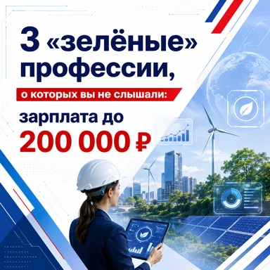 3 «зелёные» профессии, о которых вы не слышали: зарплата до 200 000 ₽